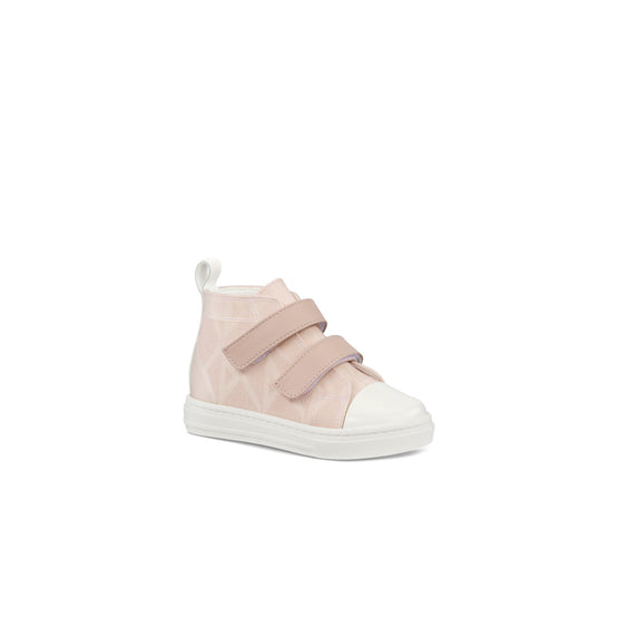4SBS31SHOKY324 - New Born Girl's Woven Shoes - 324 Rose Poudre