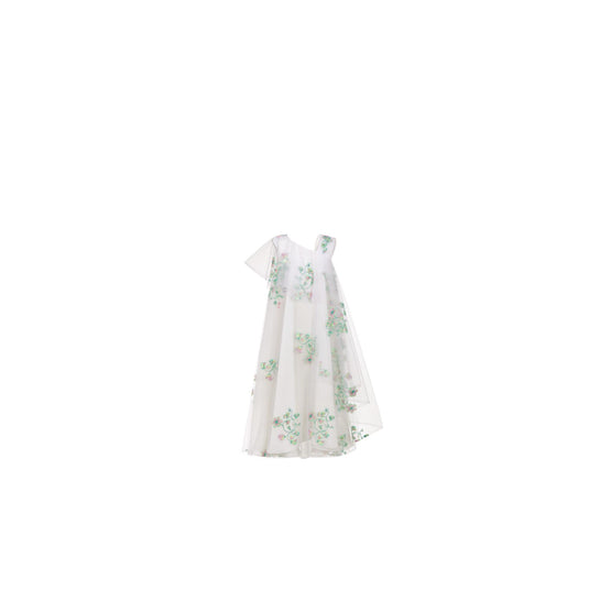 4WBH11DRSAY31H - Kid Girl's Woven Dress - 31H Rose/Multico