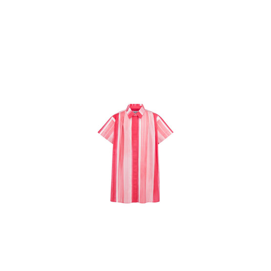 4WBM11DRSLY57I - Kid Girl's Woven Dress - 57I Rayures Roses