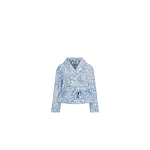 4WBM11JKTOY160 - Kid Girl's Woven Jacket - 160 Bleu/Blanc