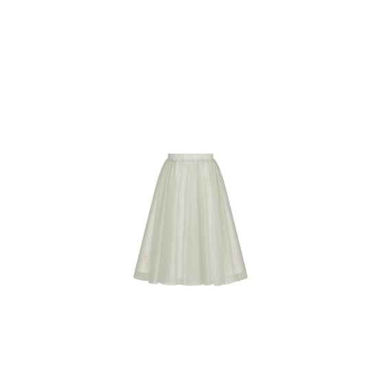 4WBM11SKTAY408 - Kid Girl's Woven Skirt - 408 Vert Clair