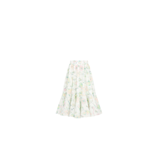 4WBM11SKTBY31H - Kid Girl's Woven Skirt - 31H Rose/Multico