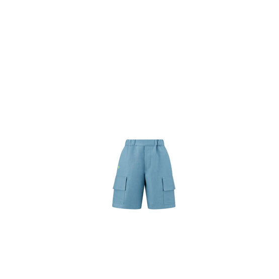 4WBM21SHTFY523 - Kid Boy's Woven Shorts - 523 Bleu