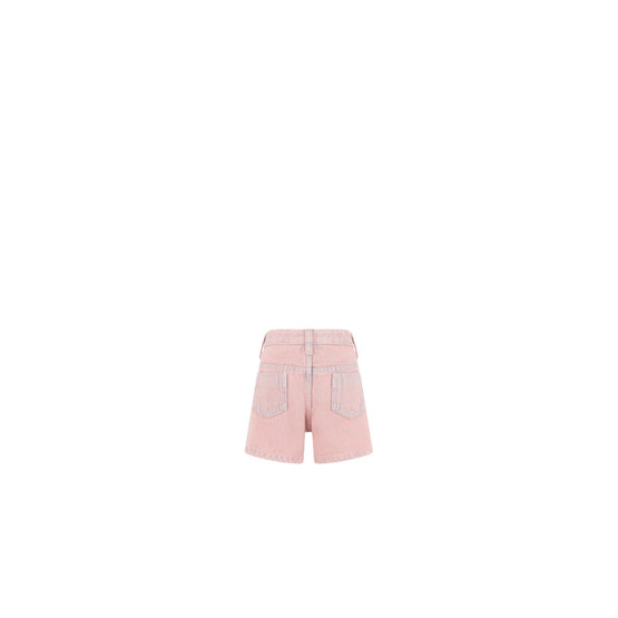 4WBM32SHTEY300 - New Born Girl's Denim Shorts - 300 Rose