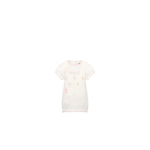4WBM34DRSGY013 - New Born Girl's Knit Dress - 013 Blanc Lait