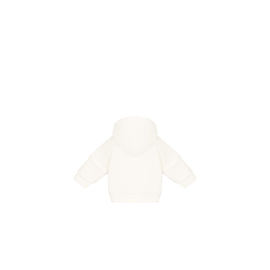 4WBM43CAREY013 - New Born Boy's Jersey Cardigan - 013 Blanc Lait