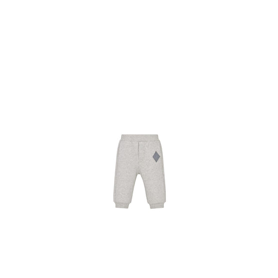 4WBM43PANDY932 - New Born Boy's Jersey Pants - 932 Gris Chiné