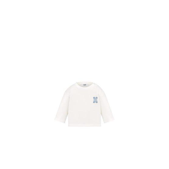 4WBM43TEEEY013 - New Born Boy's Jersey T-Shirt - 013 Blanc Lait