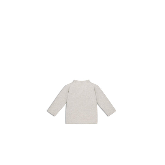 4WBM43TEEMY063 - New Born Boy's Jersey T-Shirt - 063 Beige Chiné