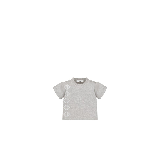 4WBM43TEEPY932 - New Born Boy's Jersey T-Shirt - 932 Gris Chiné