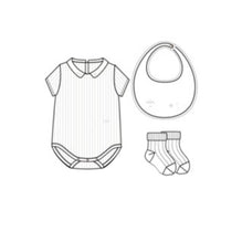 4WBP43KDOEY013 - New Born Boy White Gift Set - 013 Blanc Lait