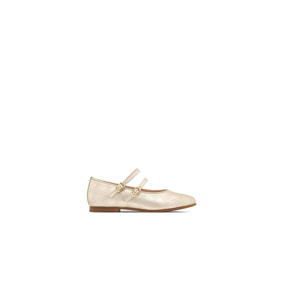 4WBS15SHOJY296 - Kid Girl's Leather Shoes - 296 Or
