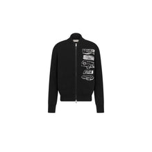 513M206A2009C980 - Dior Archives Labels Cardigan - 980 Fantaisie Fond Noir