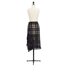514J22S4012X9000 - Mid-Length Draped Wrap Skirt - 9000 Noir