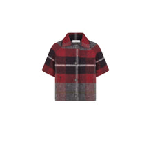 514V13A4014X3889 - Women's Knitwear Jacket - 3889 Fantaisie Rouge