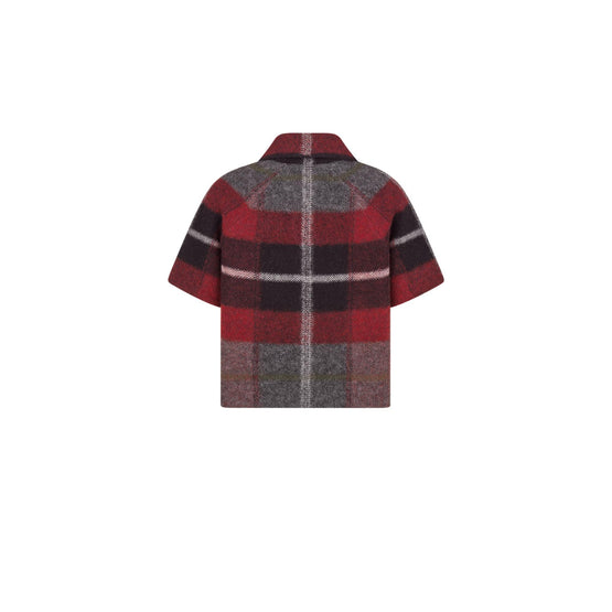 514V13A4014X3889 - Women's Knitwear Jacket - 3889 Fantaisie Rouge