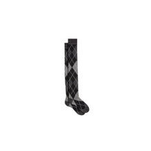 51SOC502I199C884 - Check'N'Dior High Socks - 884 Fantaisie Fond Gris