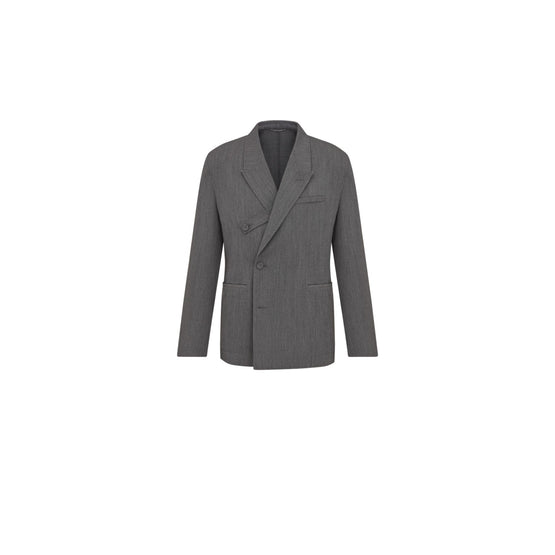 51TC217B6460C830 - Strap Jacket 74Cm, Peak Lapel, Half Lined, Cl - 830 Gris
