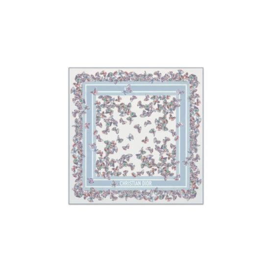 52PAC090I608C515 - Dior Camo Papillon 90 Square Scarf - 515 Bleu