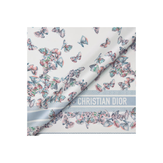 52PAC090I608C515 - Dior Camo Papillon 90 Square Scarf - 515 Bleu