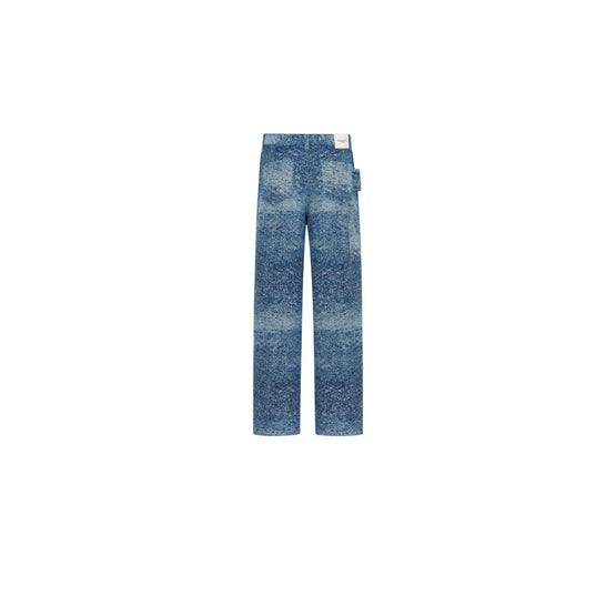 543D184A3029C585 - Carpenter Jeans With Christian Dior Paris Tag - 585 Fantaisie Fond Bleu