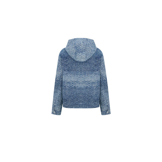 543D489A3029C585 - Blouson Jacket With Hood And Christian Dior Paris Tag - 585 Fantaisie Fond Bleu