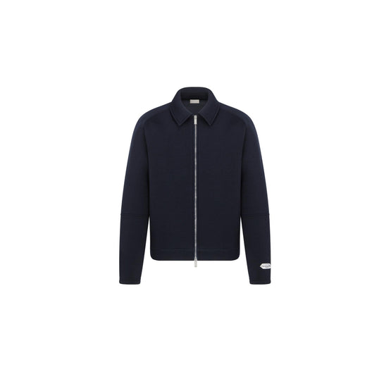 543J400A1016C540 - Zipped Blouson Jacket With Christian Dior Paris Tag - 540 Bleu Marine