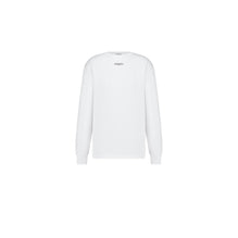 543J609A0847C001 - Long-Sleeved T-Shirt With Christian Dior Paris Tag, Relaxed Fit - 001 Blanc Brillant