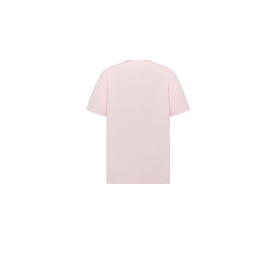 543J696A0847C400 - T-Shirt With Christian Dior Paris Tag, Relaxed Fit - 400 Rose