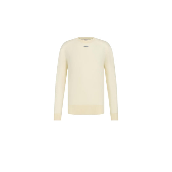 543M620A2019C020 - Sweater With Christian Dior Paris Tag - 020 Blanc Cassé