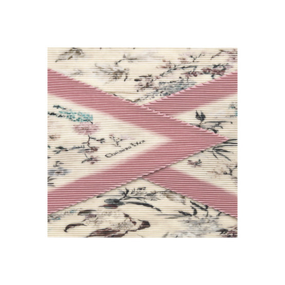 54MIJ090P603C415 - Millefiori Pleated 90 Square Scarf - 415 Rose