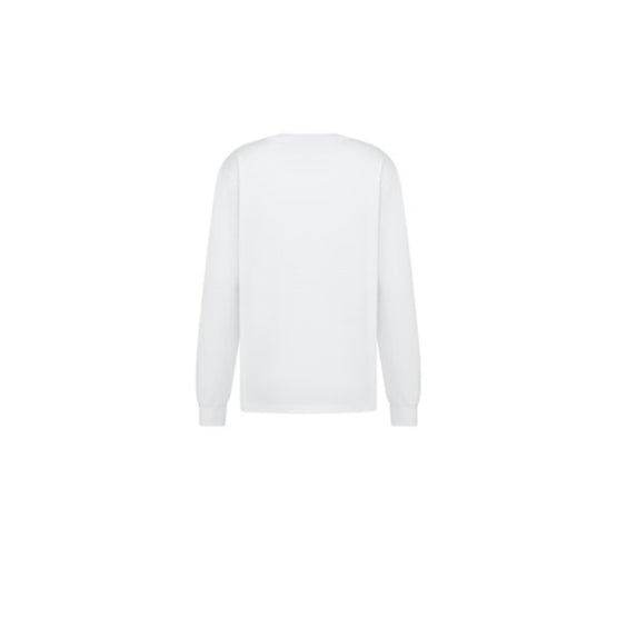 54TJ609A0847C001 - Longsleeves T-Shirt 71Cm, Cd Paris Label, Fashion Fit - 001 Blanc Brillant