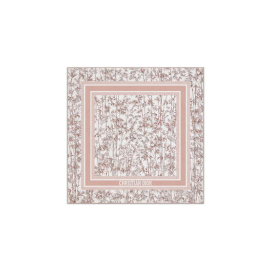 54TJB090I604C410 - Toile De Jouy Natura 90 Square Scarf - 410 Rose