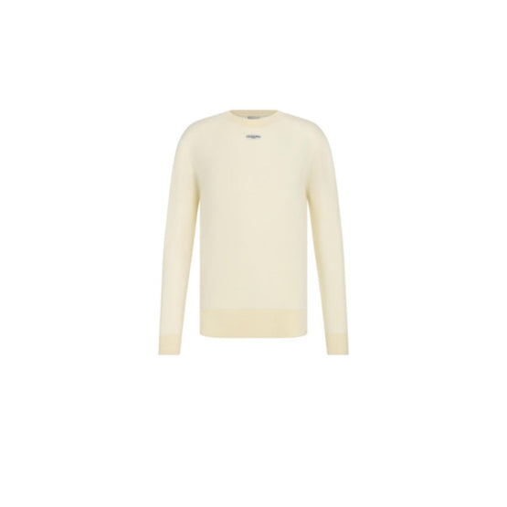 54TM620A2019C020 - Crewneck 66Cm, Gage 18, Sleeve Label, Regular Fit - 020 Blanc Cassé