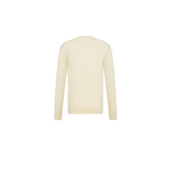 54TM620A2019C020 - Crewneck 66Cm, Gage 18, Sleeve Label, Regular Fit - 020 Blanc Cassé