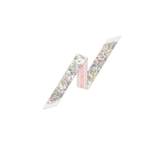 55FWC106I603C085 - Dior Astral Flowers Mitzah Scarf - 085 Fantaisie Fond Blanc
