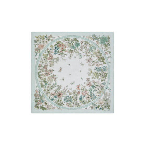 55FWC140I012C625 - Dior Astral Flowers Shawl - 625 Vert
