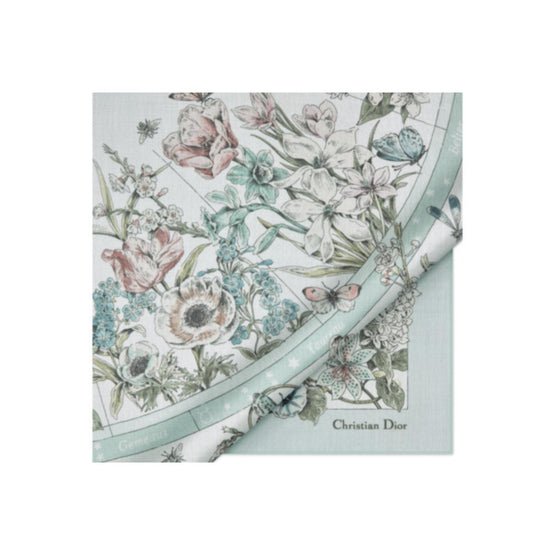 55FWC140I012C625 - Dior Astral Flowers Shawl - 625 Vert