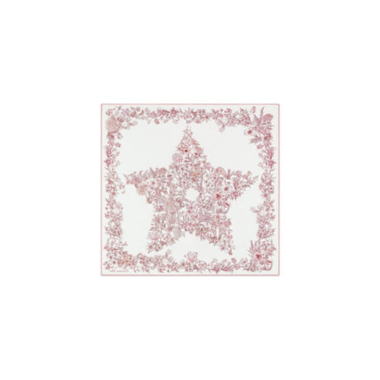 55LKY070I610C085 - Dior Star 70 Square Scarf - 085 Fantaisie Fond Blanc