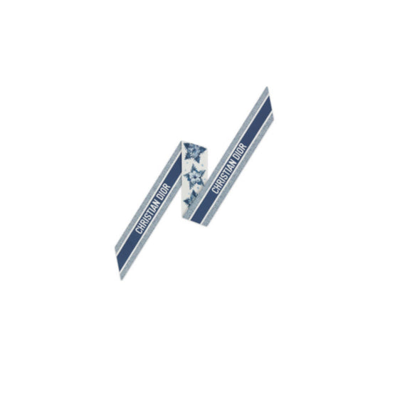 55LKY106I610C506 - Dior Star Mitzah Scarf - 506 Bleu