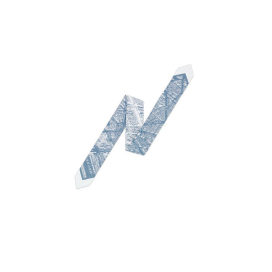 55PAR108I600C520 - Plan De Paris Maxi Mitzah Scarf - 520 Bleu