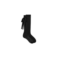 55SOC540I140C900 - Dior High Socks With Bows - 900 Noir