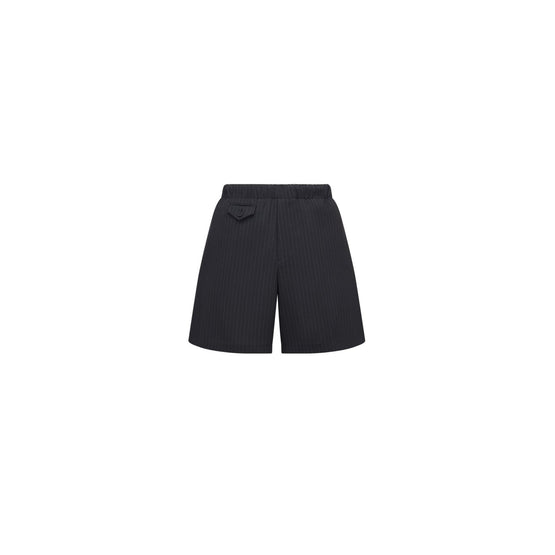 583C144A1002C980 - Bermuda Shorts With Elastic Waist - 980 Fantaisie Fond Noir
