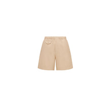 583C144A3011C100 - Bermuda Shorts With Elastic Waist - 100 Beige