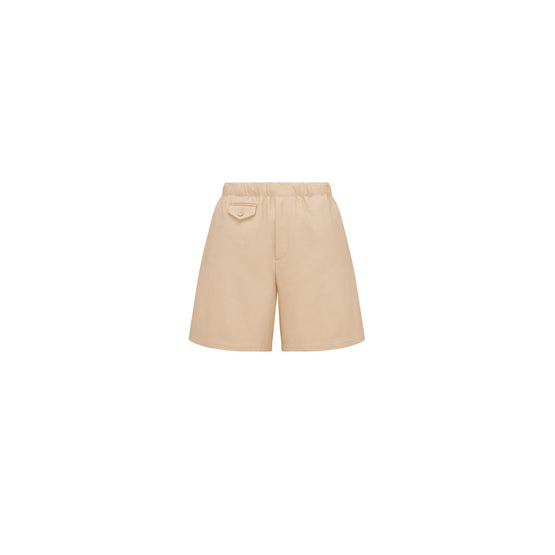 583C144A3011C100 - Bermuda Shorts With Elastic Waist - 100 Beige