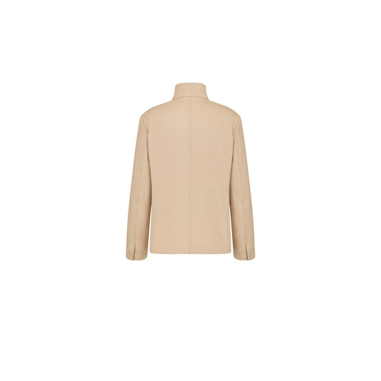 583C203A3011C100 - Officer Collar Jacket - 100 Beige