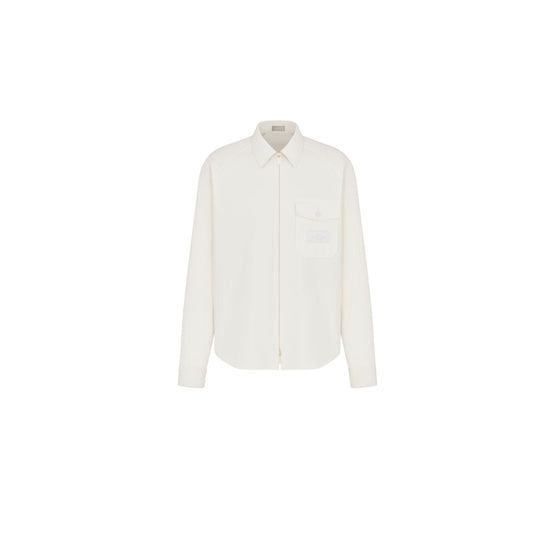 583C557A7017C020 - Men's Woven Shirt - 020 Blanc Cassé