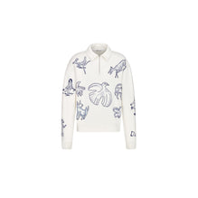 583J604A3000C085 - Sweatshirt With Zipped Collar - 085 Fantaisie Fond Blanc