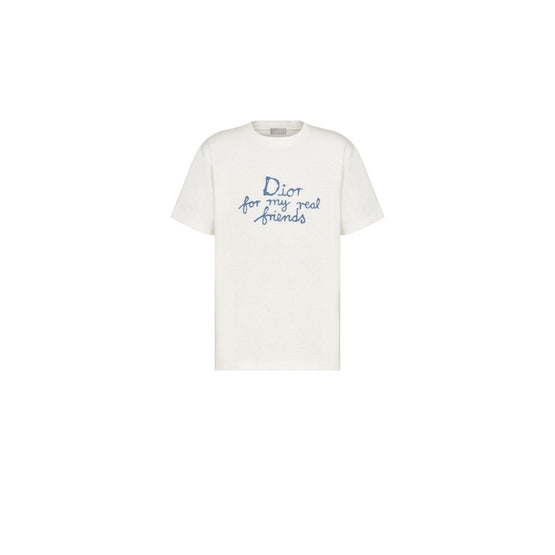 583J696A0849C085 - Dior And Hylton Nel T-Shirt, Relaxed Fit - 085 Fantaisie Fond Blanc