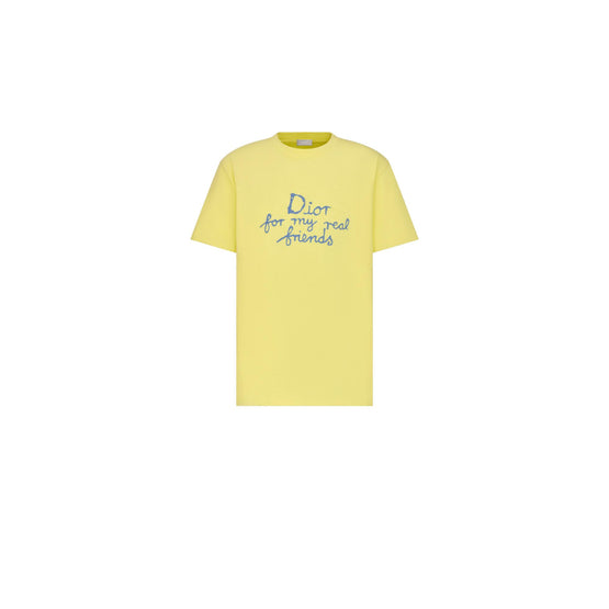 583J696A0849C285 - Dior And Hylton Nel T-Shirt, Relaxed Fit - 285Fantaisie Fond Jaune Orange